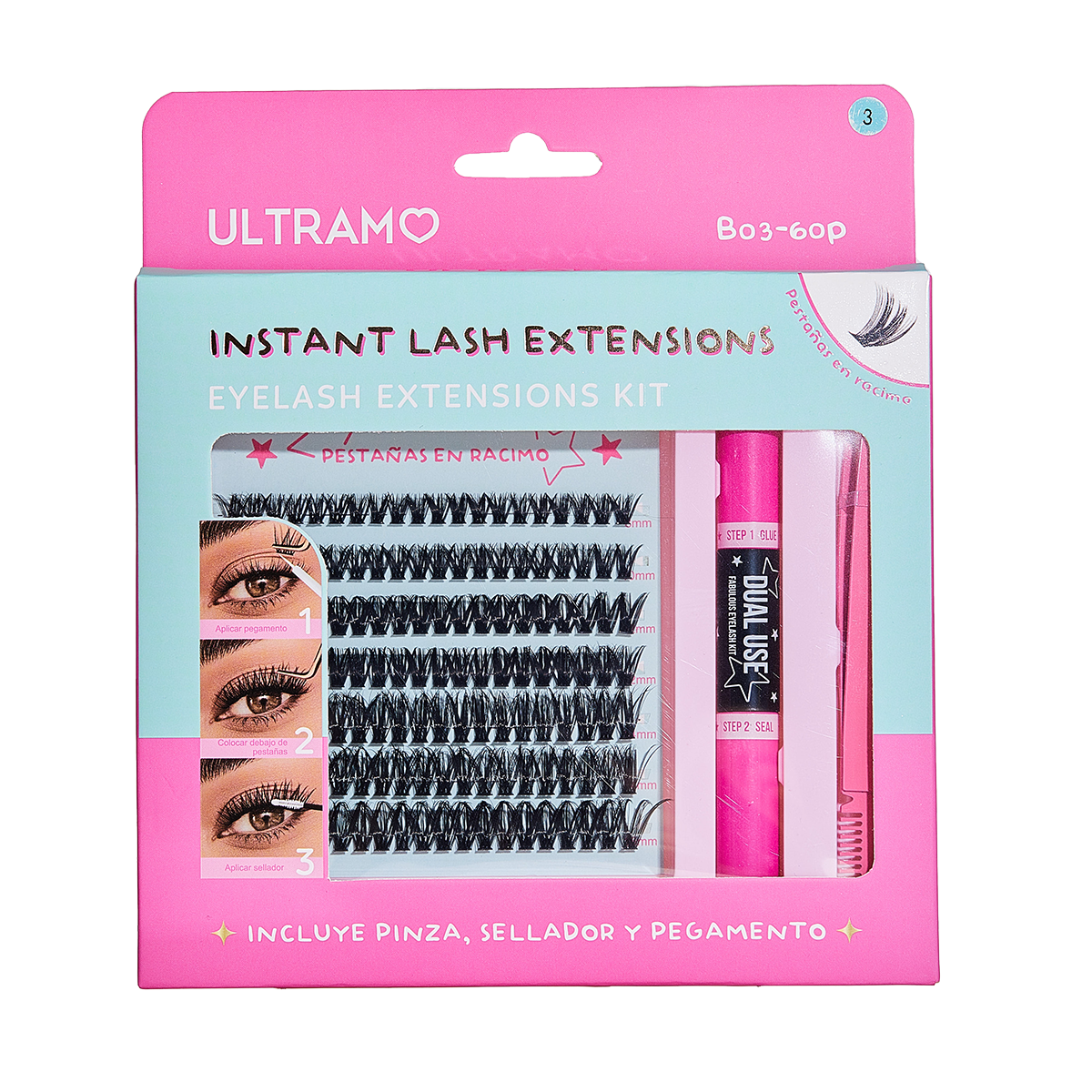 ULTRAMO Kit de Pestañas Fabulosas FE007