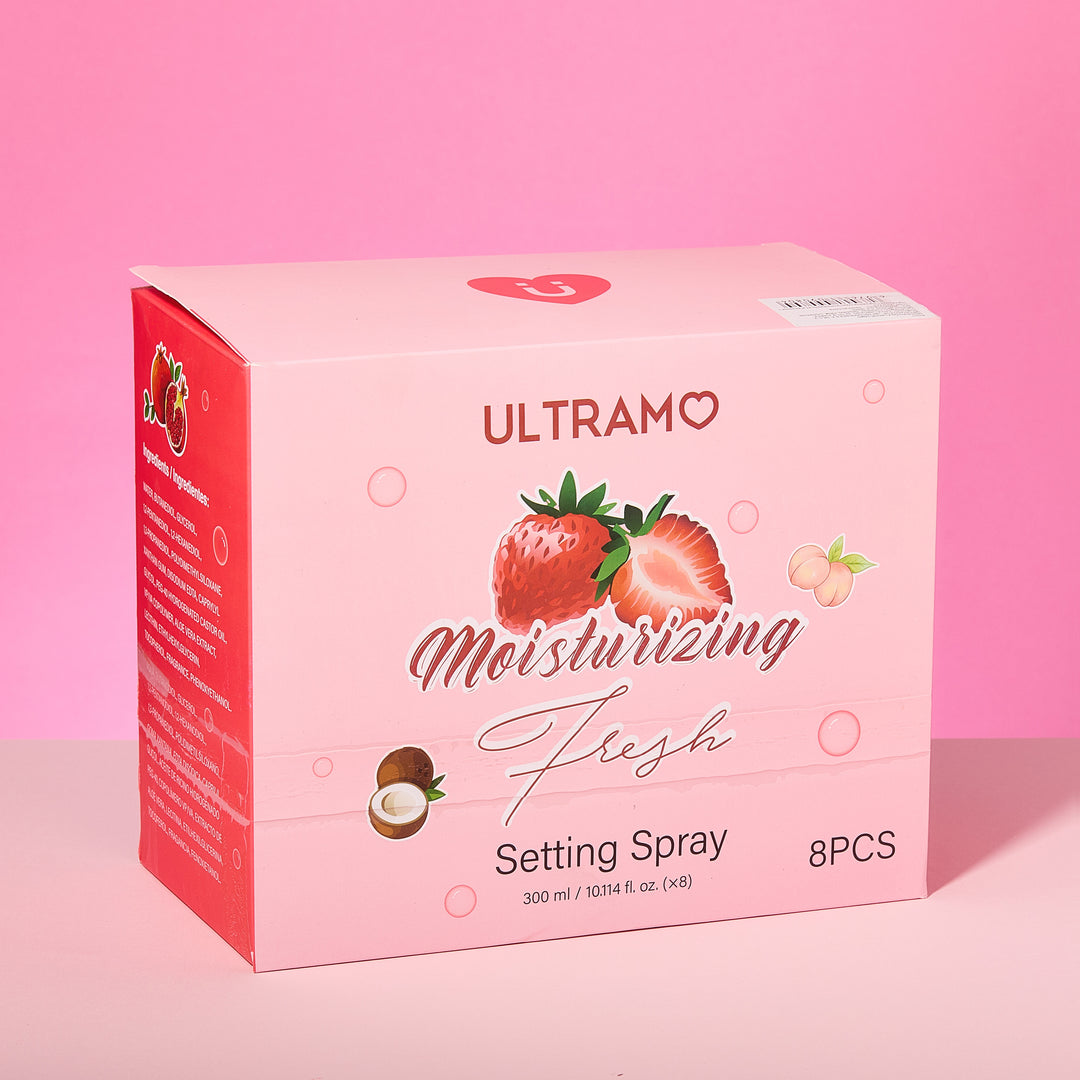 ULTRAMO Sabor a Frutas Spray Fijador de Maquillaje de Larga Duración, Hidratante, Fresco y Nutritivo 300ml R2311