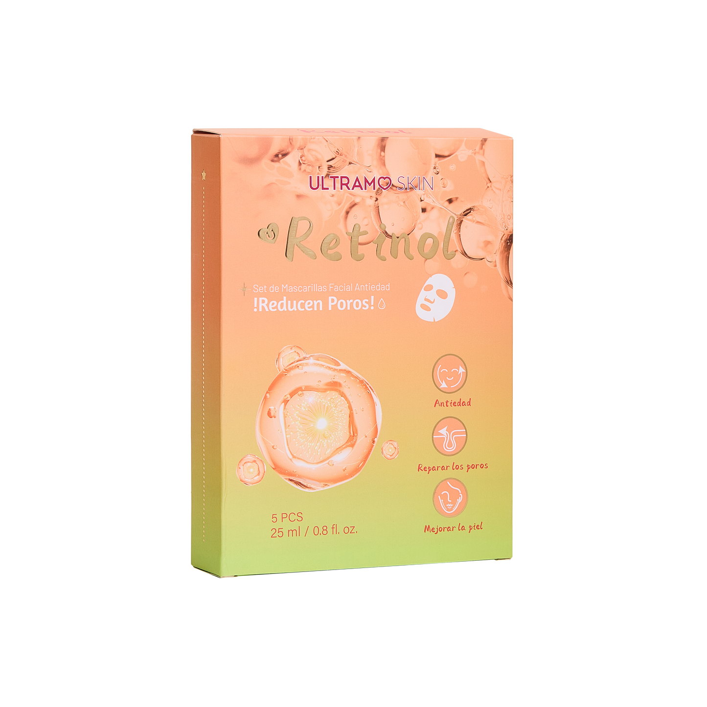 ULTRAMO Set de Mascarillas Facial Antiedad 5 Piezas/Set S2372