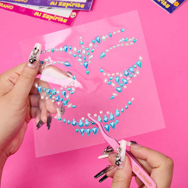 【Random Colors】ULTRAMO Face Gem Decoration WA044 Day of the Dead | Tools | Accessories | Makeup | Gift