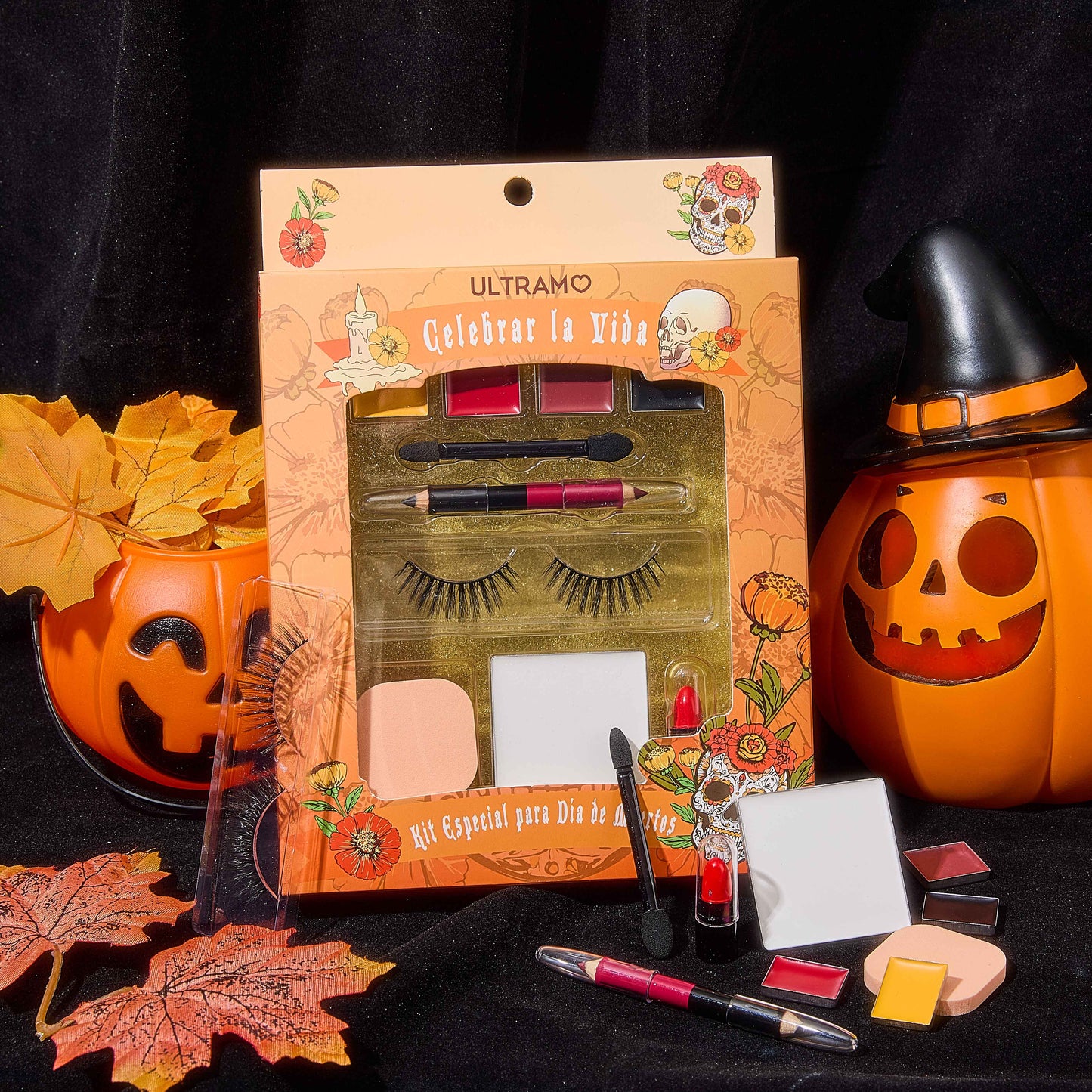 【Colores Aleatorios】ULTRAMO Kit Especial para Día de Muertos WC021 El Día de los Muertos | Herramientas | Accesorios | Maquillaje | Regalo