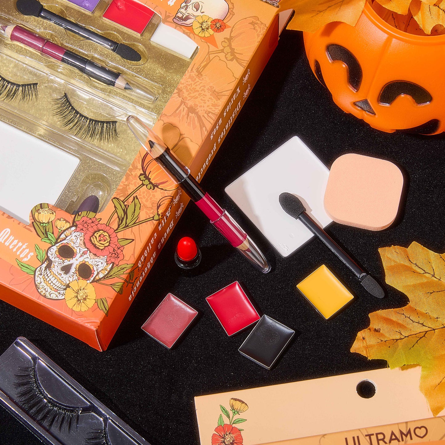 【Colores Aleatorios】ULTRAMO Kit Especial para Día de Muertos WC021 El Día de los Muertos | Herramientas | Accesorios | Maquillaje | Regalo