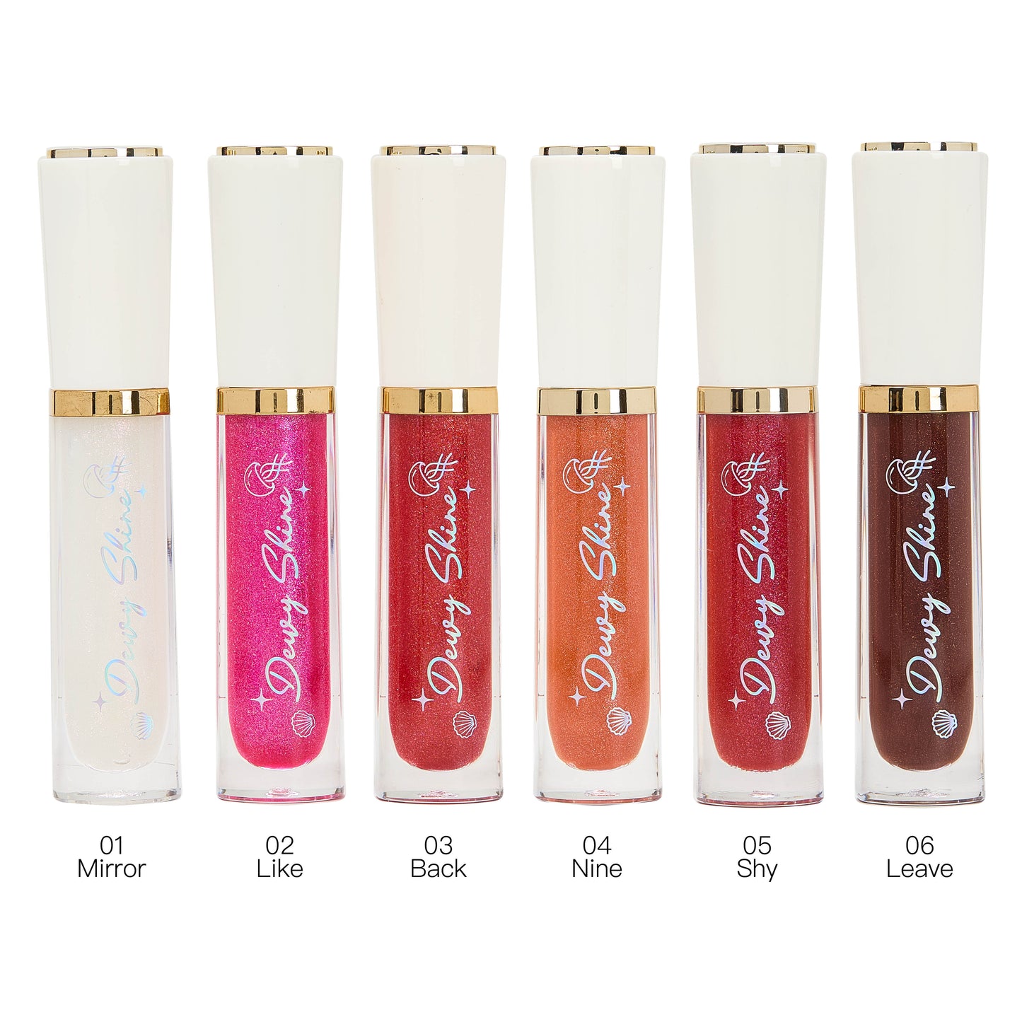 ULTRAMO 6 Colores Chapado oro Borde tuk Lip Gloss WC023