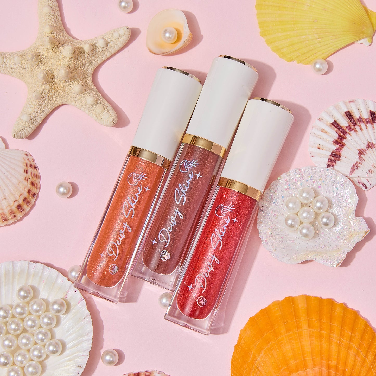 ULTRAMO 6 Colores Chapado oro Borde tuk Lip Gloss WC023