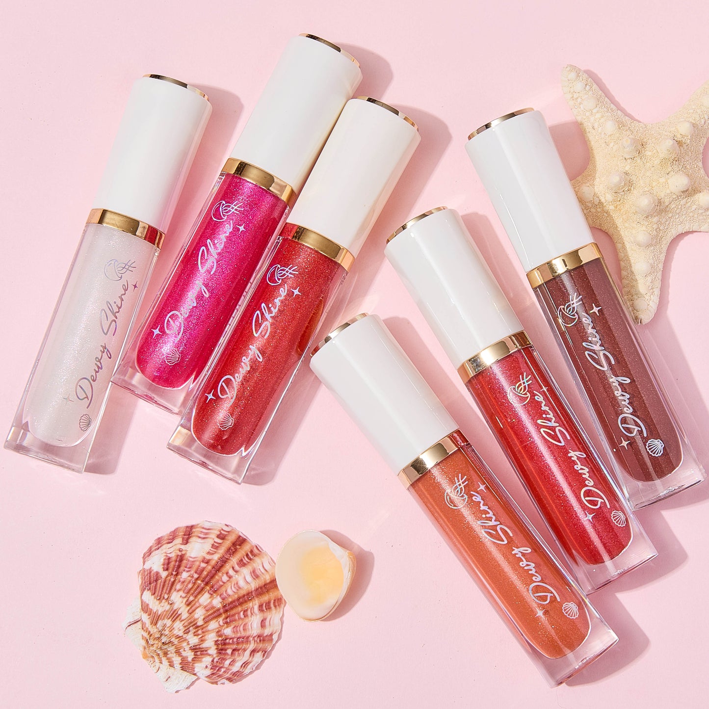 ULTRAMO 6 Colores Chapado oro Borde tuk Lip Gloss WC023
