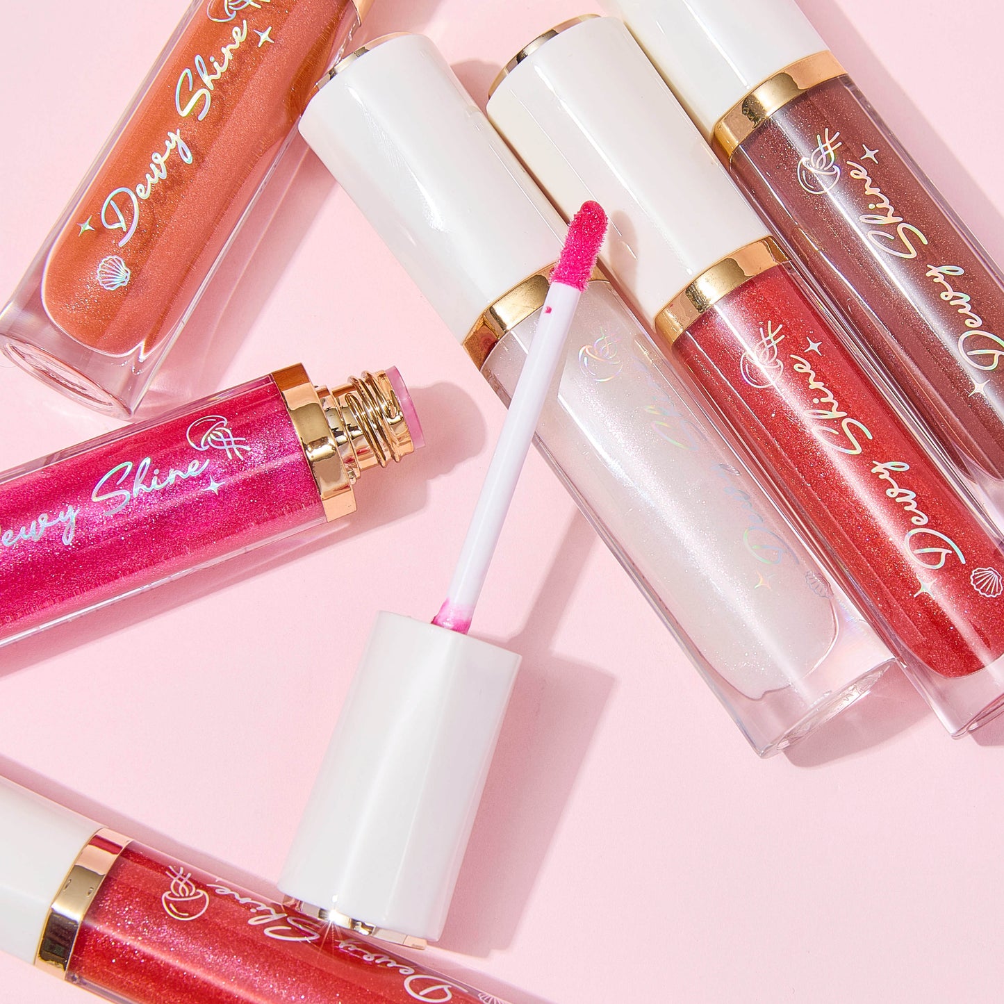 ULTRAMO 6 Colores Chapado oro Borde tuk Lip Gloss WC023