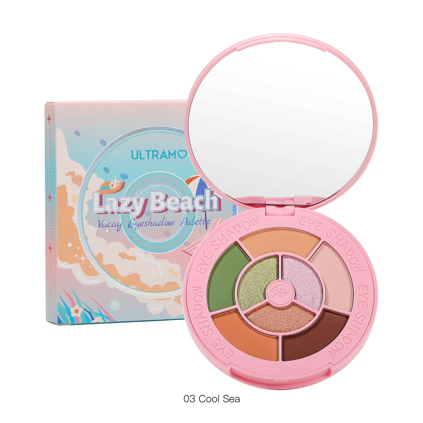 ULTRAMO 8 Colores Paleta de sombras Vacay WC025