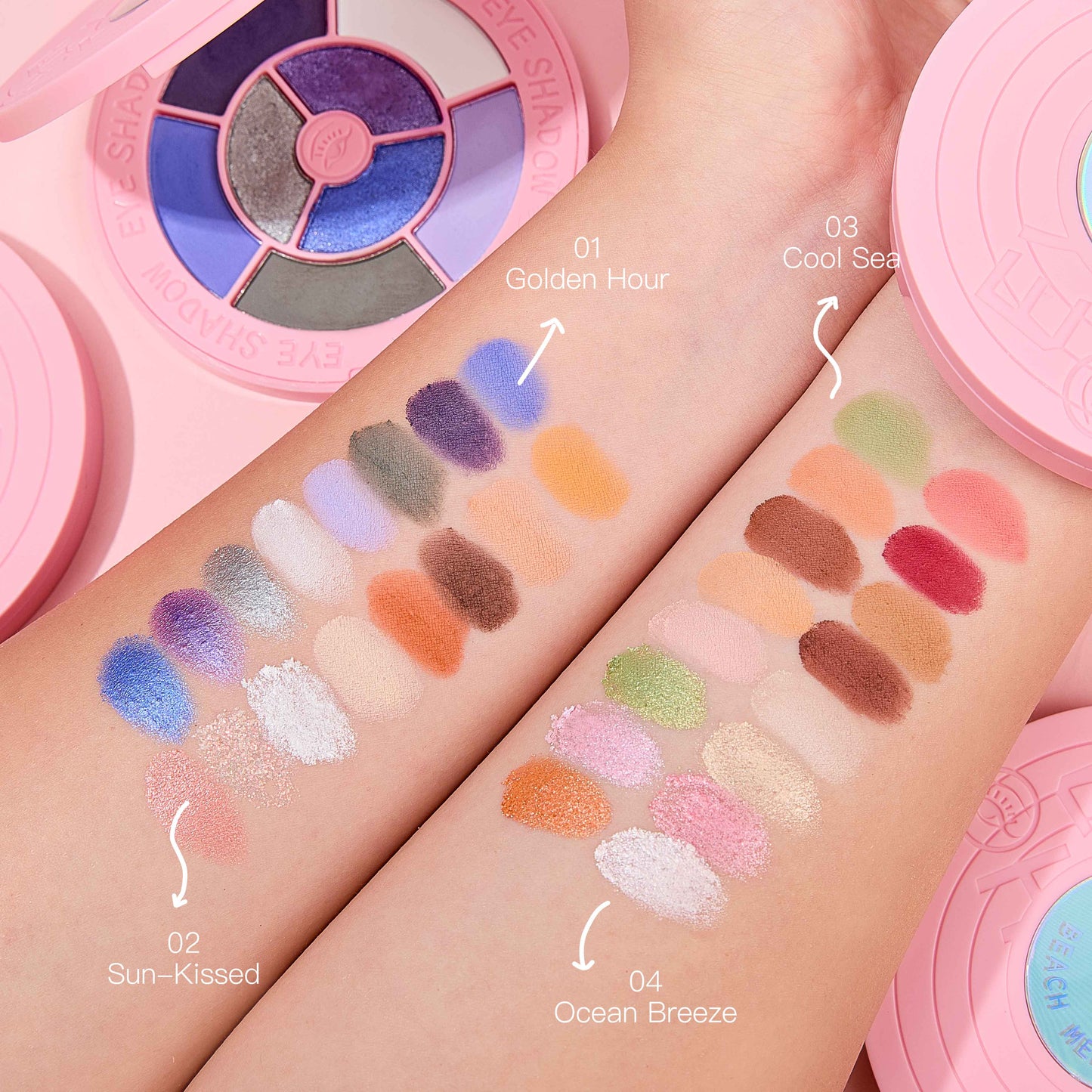 ULTRAMO 8 Colores Paleta de sombras Vacay WC025