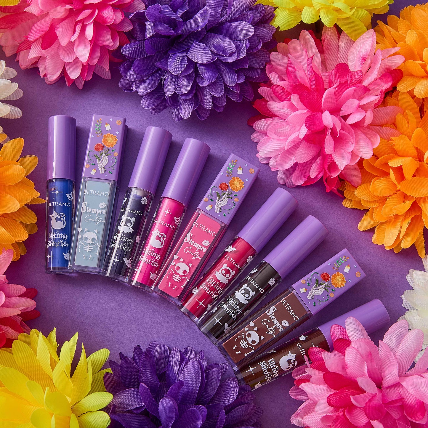 ULTRAMO Trío Labiales Líquidos WC052 El Día de los Muertos | Herramientas | Accesorios | Maquillaje | Regalo