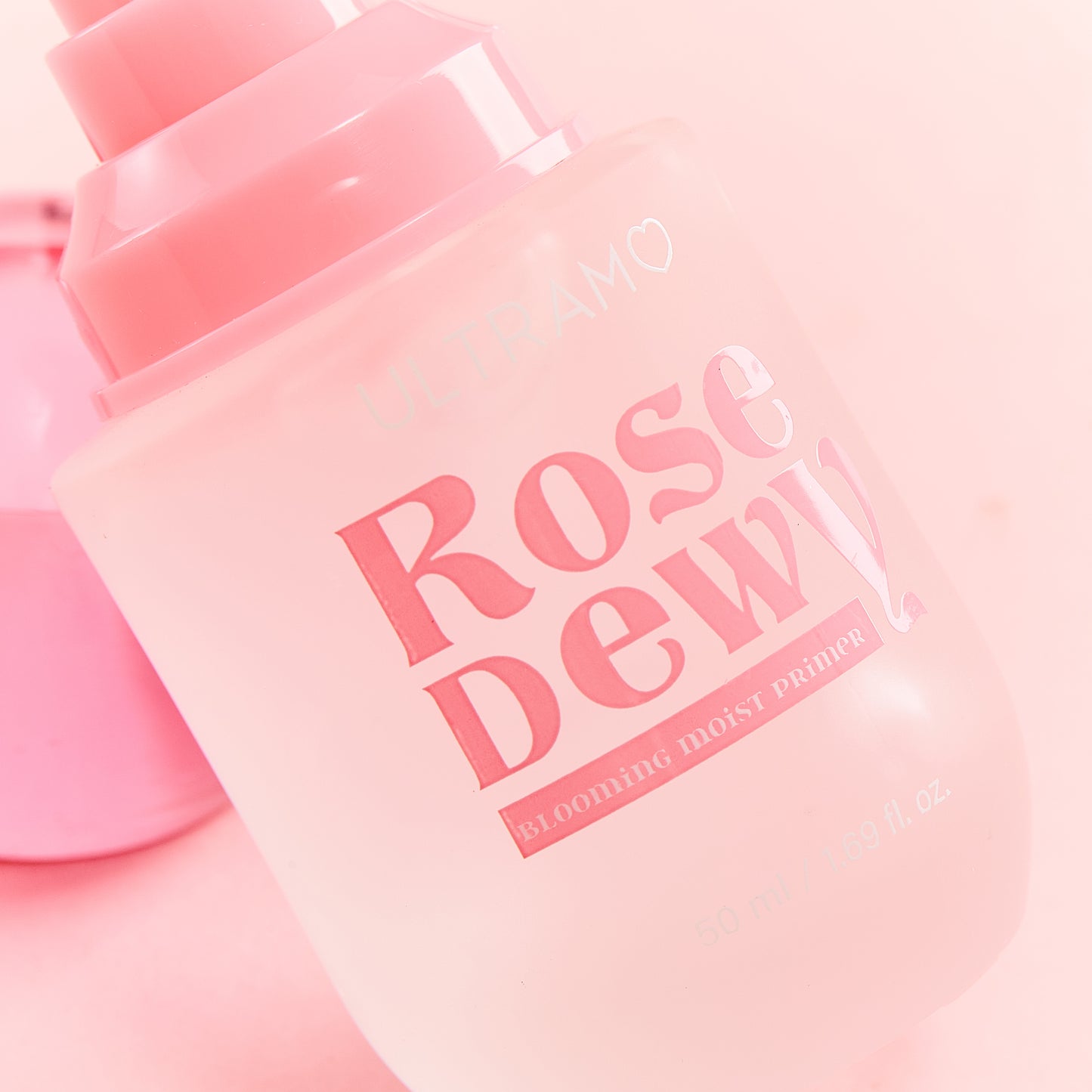 ULTRAMO Gel para antes del maquillaje en frasco de vidrio con sabor a rosa WC302