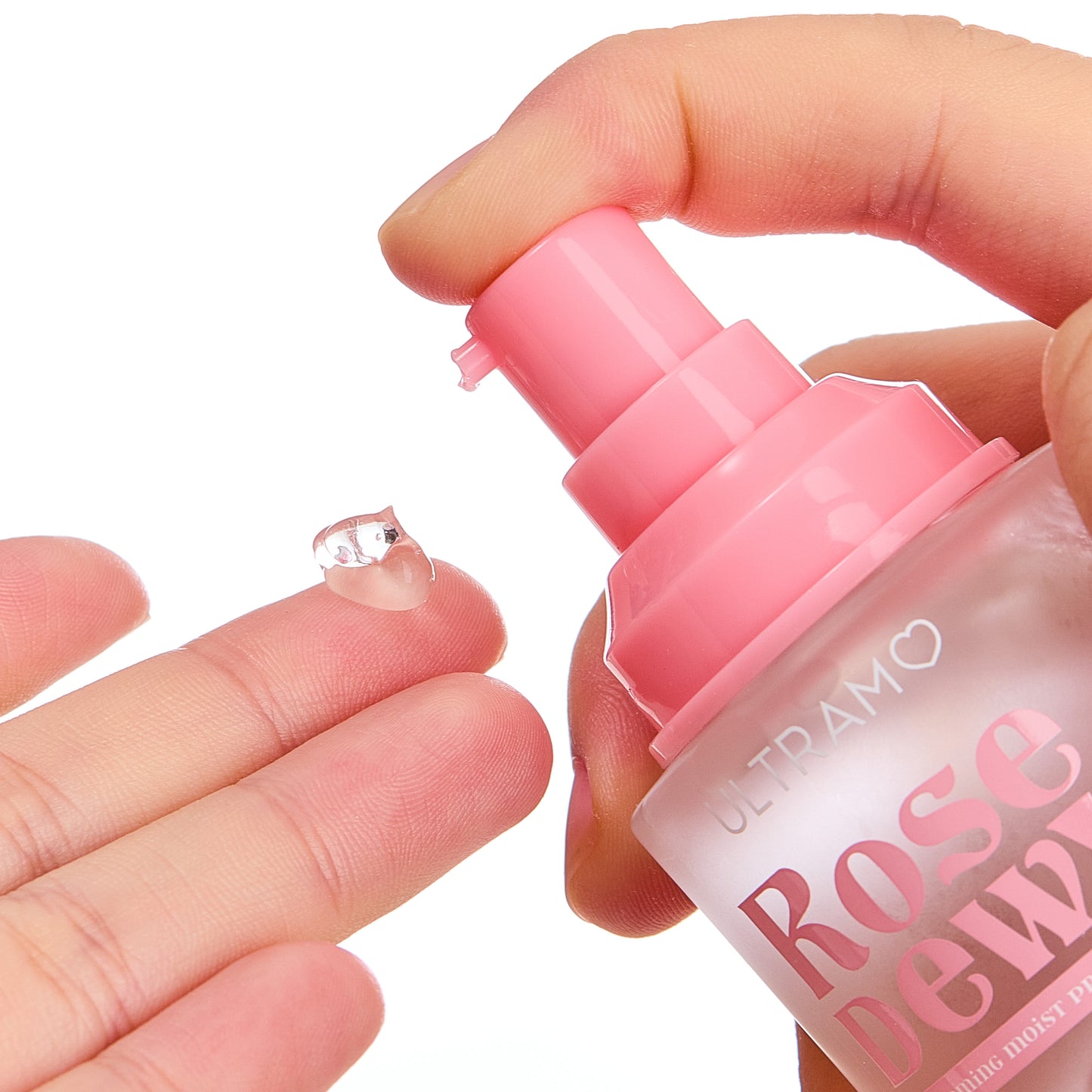ULTRAMO Gel para antes del maquillaje en frasco de vidrio con sabor a rosa WC302