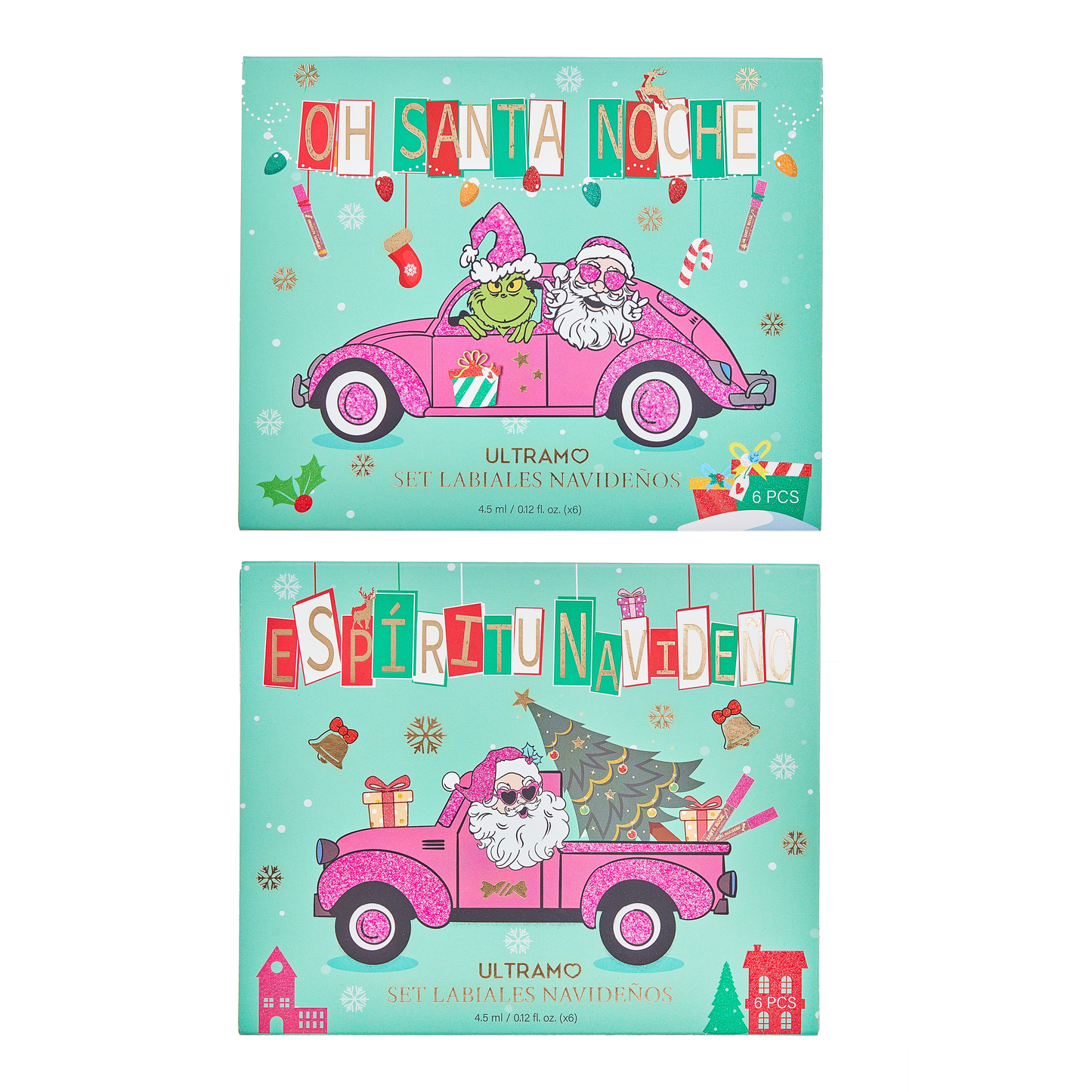 ULTRAMO 6PZ/Set Labiales Navideños WD039