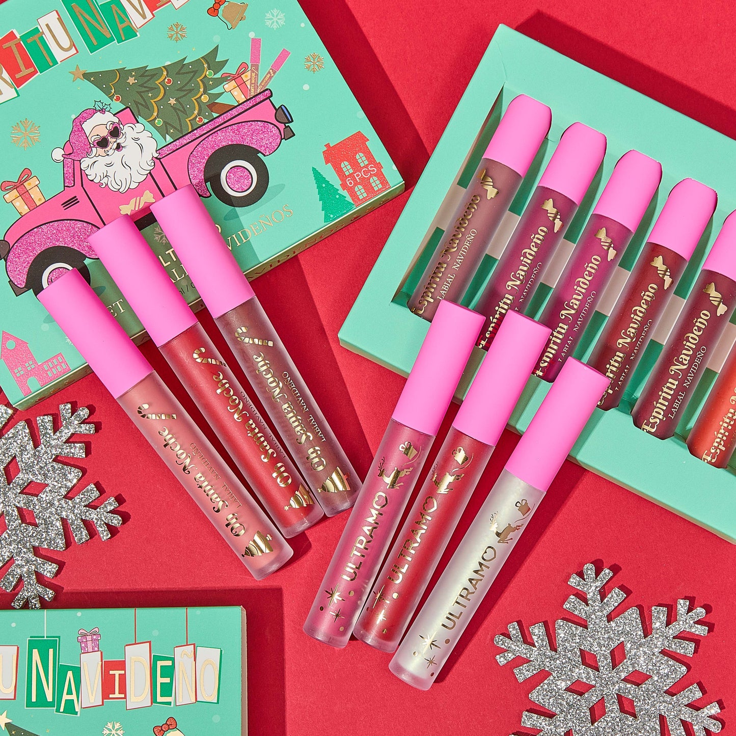 ULTRAMO 6PZ/Set Labiales Navideños WD039