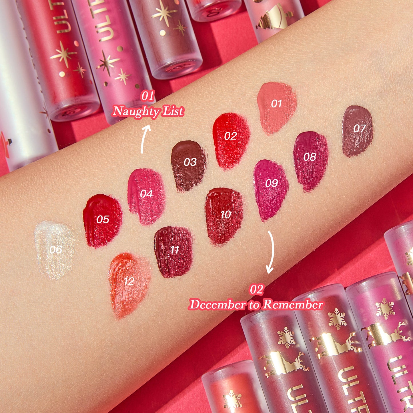 ULTRAMO 6PZ/Set Labiales Navideños WD039