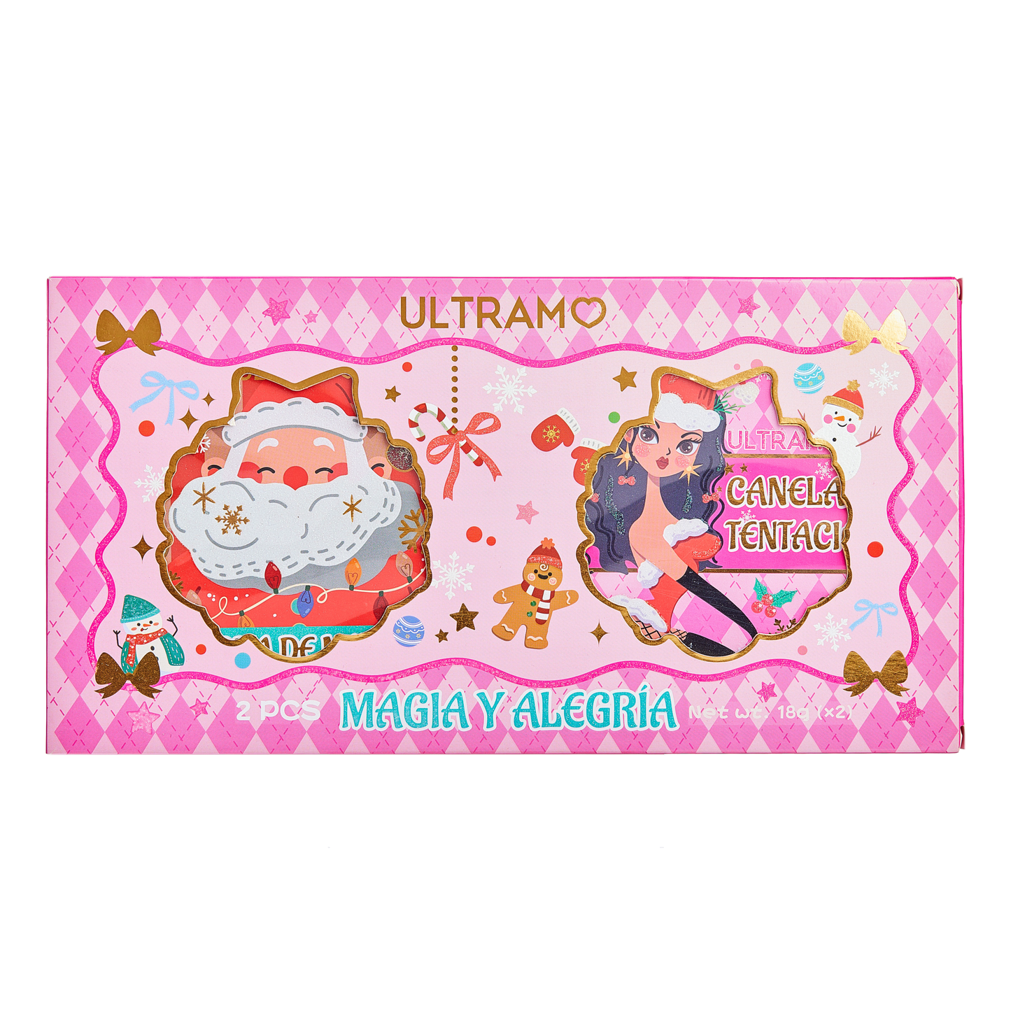 ULTRAMO 2PZ/Set Paleta Deseo Navideño WD075