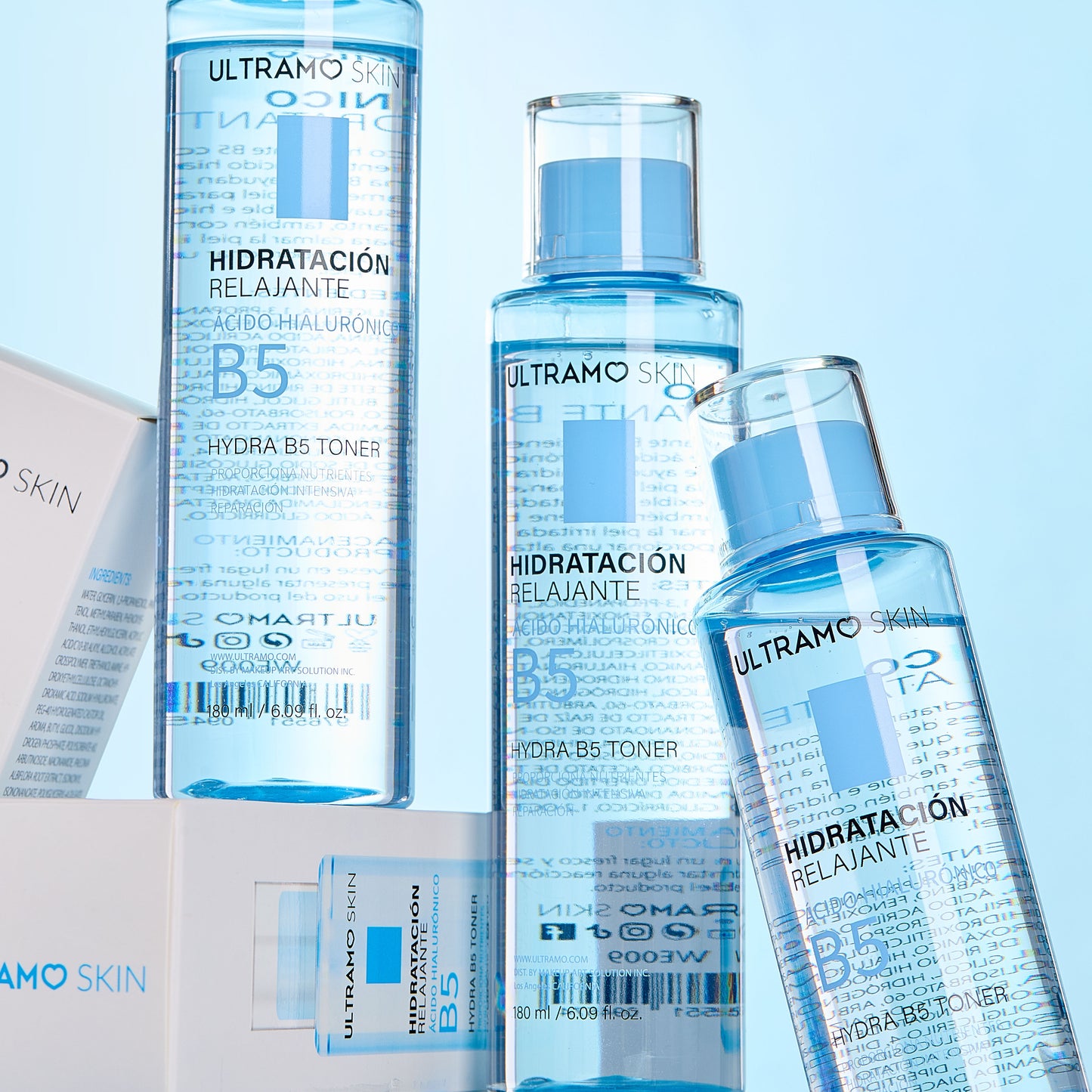 ULTRAMO SKINB5 Tónico Ácido Hialurónico 180ml Con Liner WE009