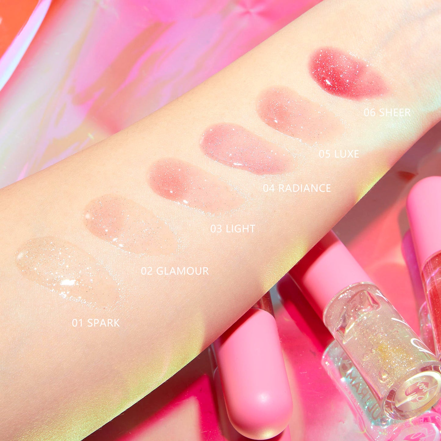ULTRAMO Brillo de Labios 6 Colores Diamond Pearl Nude WE020
