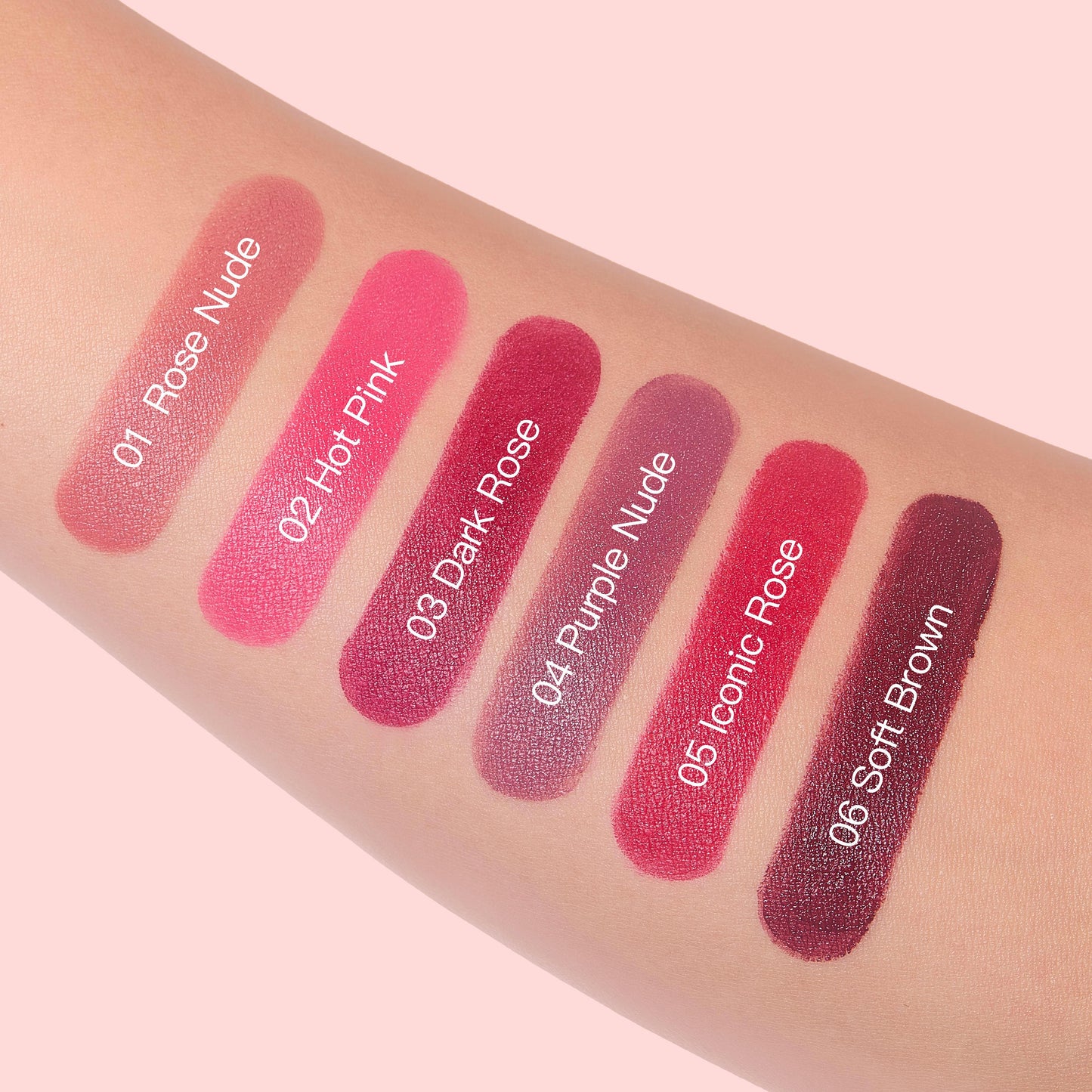ULTRAMO Barra de labios mate 10 Colour Topper Patch Square WE021