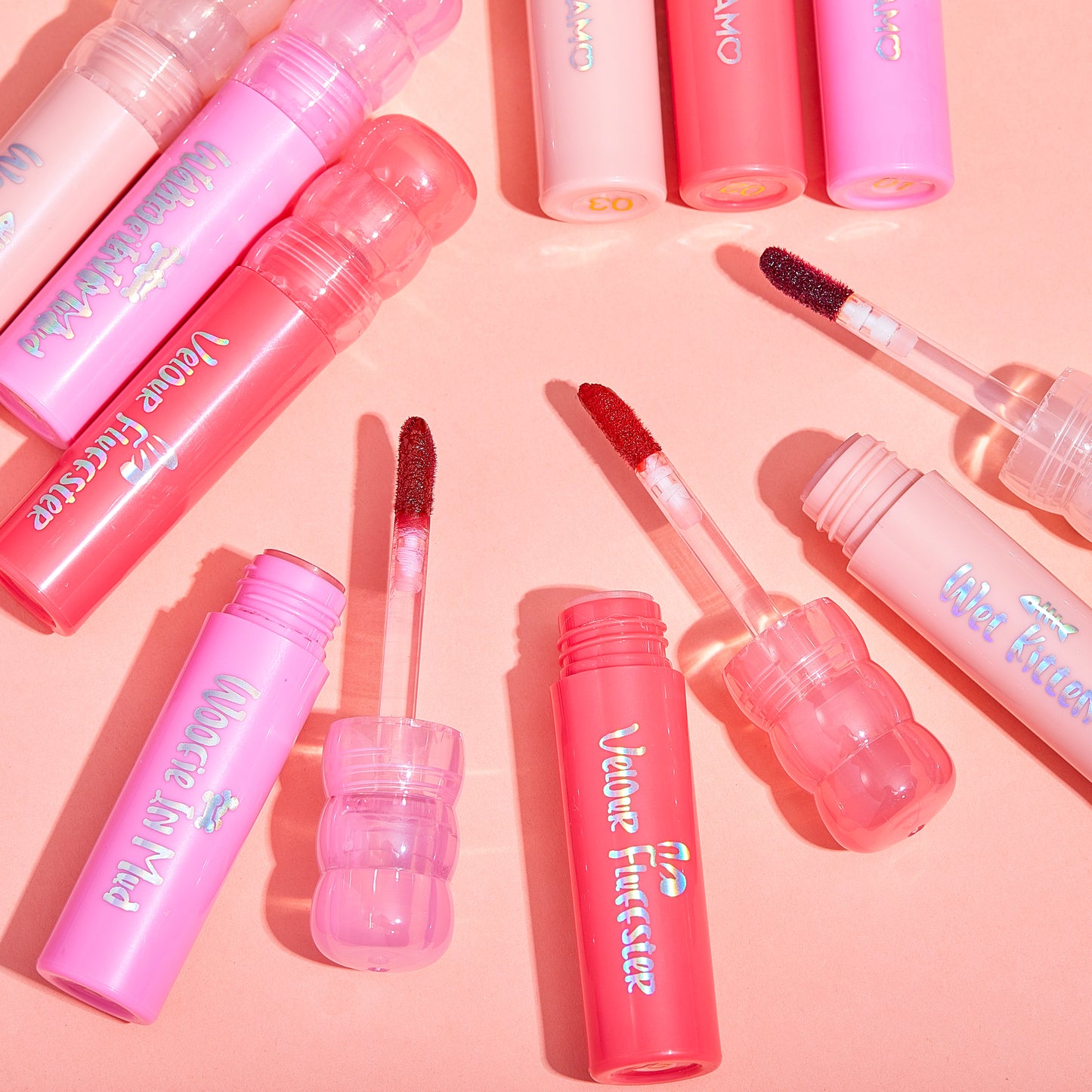 ULTRAMO Sugarloaf Head Matte Hydration Lip Clay Trio Lip Gloss Set 3 juegos de colores WE038