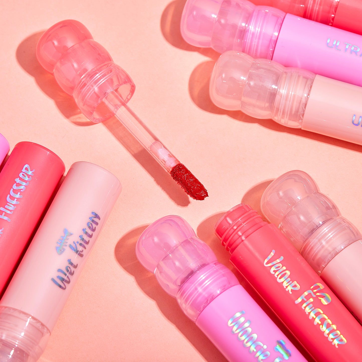 ULTRAMO Sugarloaf Head Matte Hydration Lip Clay Trio Lip Gloss Set 3 juegos de colores WE038