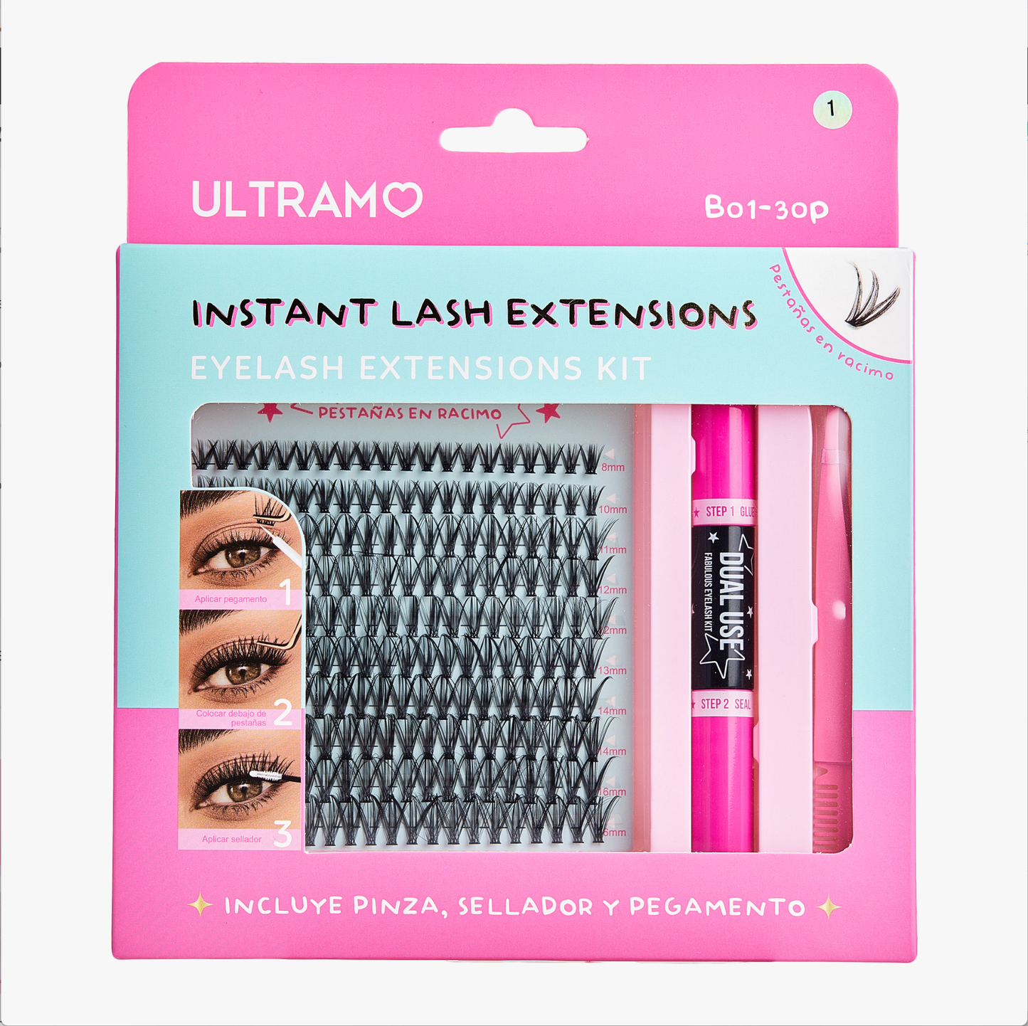 ULTRAMO Kit de Pestañas Fabulosas FE007