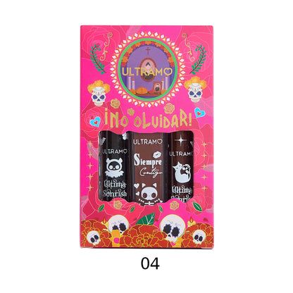 ULTRAMO Trío Labiales Líquidos WC052 El Día de los Muertos | Herramientas | Accesorios | Maquillaje | Regalo