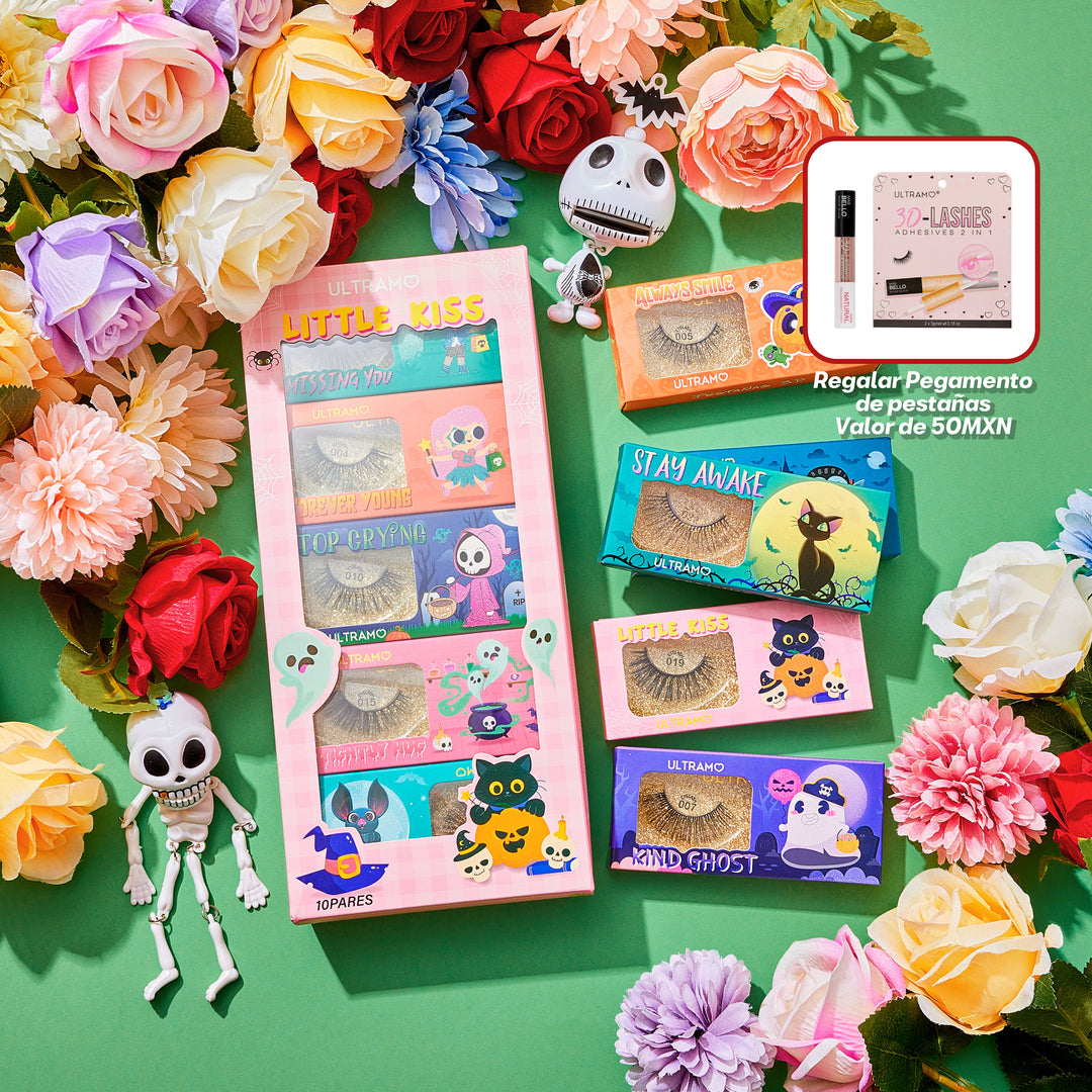 ULTRAMO 10 Piezas Pestañas 3D A2312 El Día de los Muertos | Herramientas | Accesorios | Maquillaje | Regalo