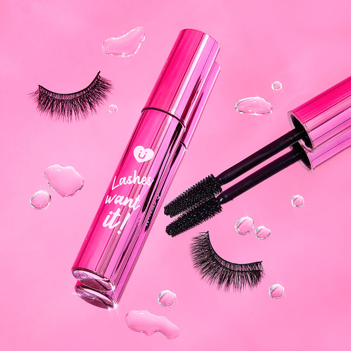 ULTRAMO Lashes Want it Mascara 14ml y suero de crecimiento de pestañas 16ml Set D2398