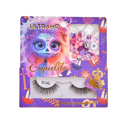 ULTRAMO 10PZ/Set Pestañas con Diamantes DIY FA004