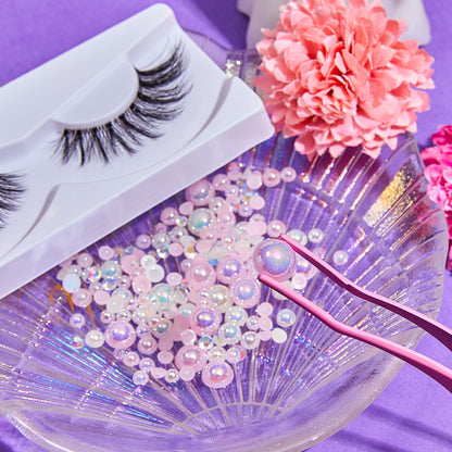 ULTRAMO 10PZ/Set Pestañas con Diamantes DIY FA004