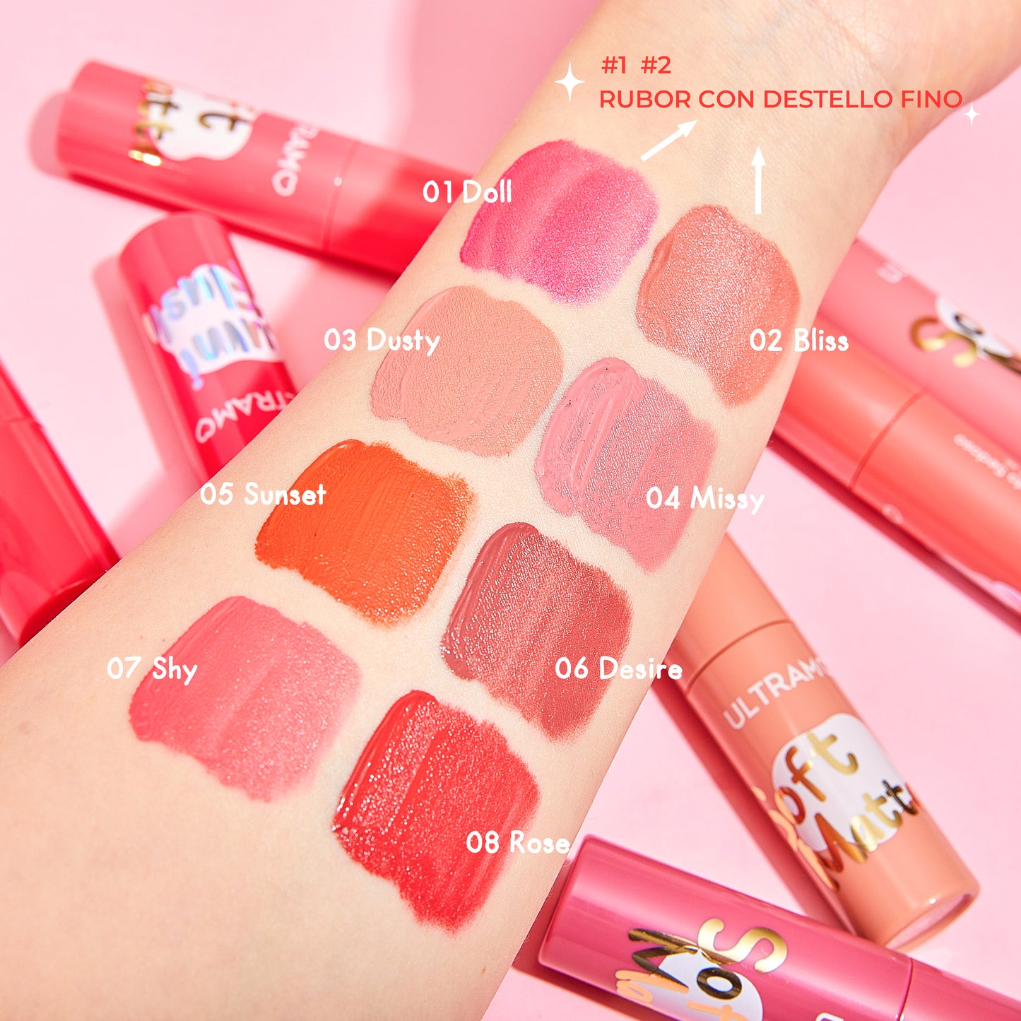 ULTRAMO Rubor Líquido Sedoso FB010