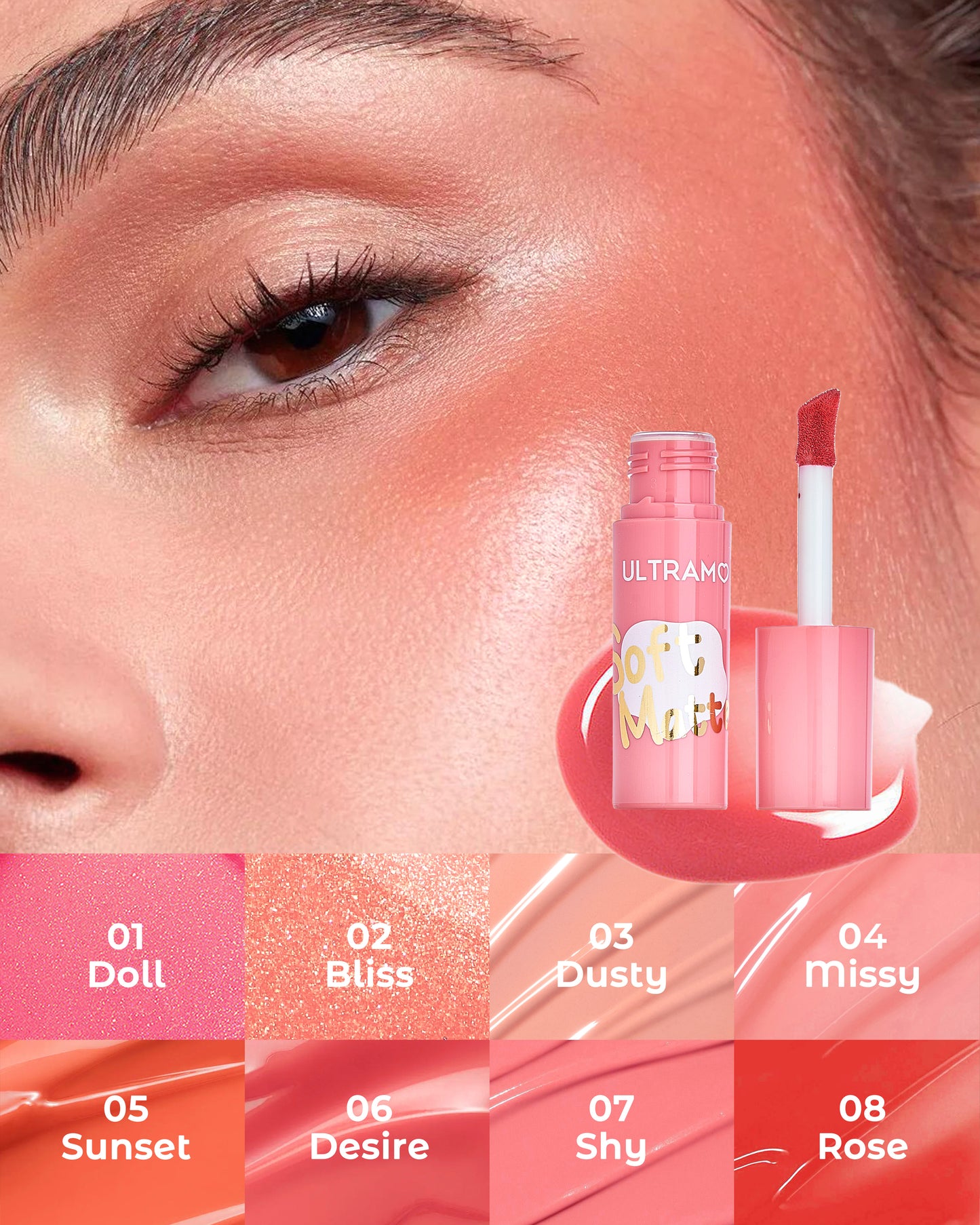 ULTRAMO Rubor Líquido Sedoso FB010