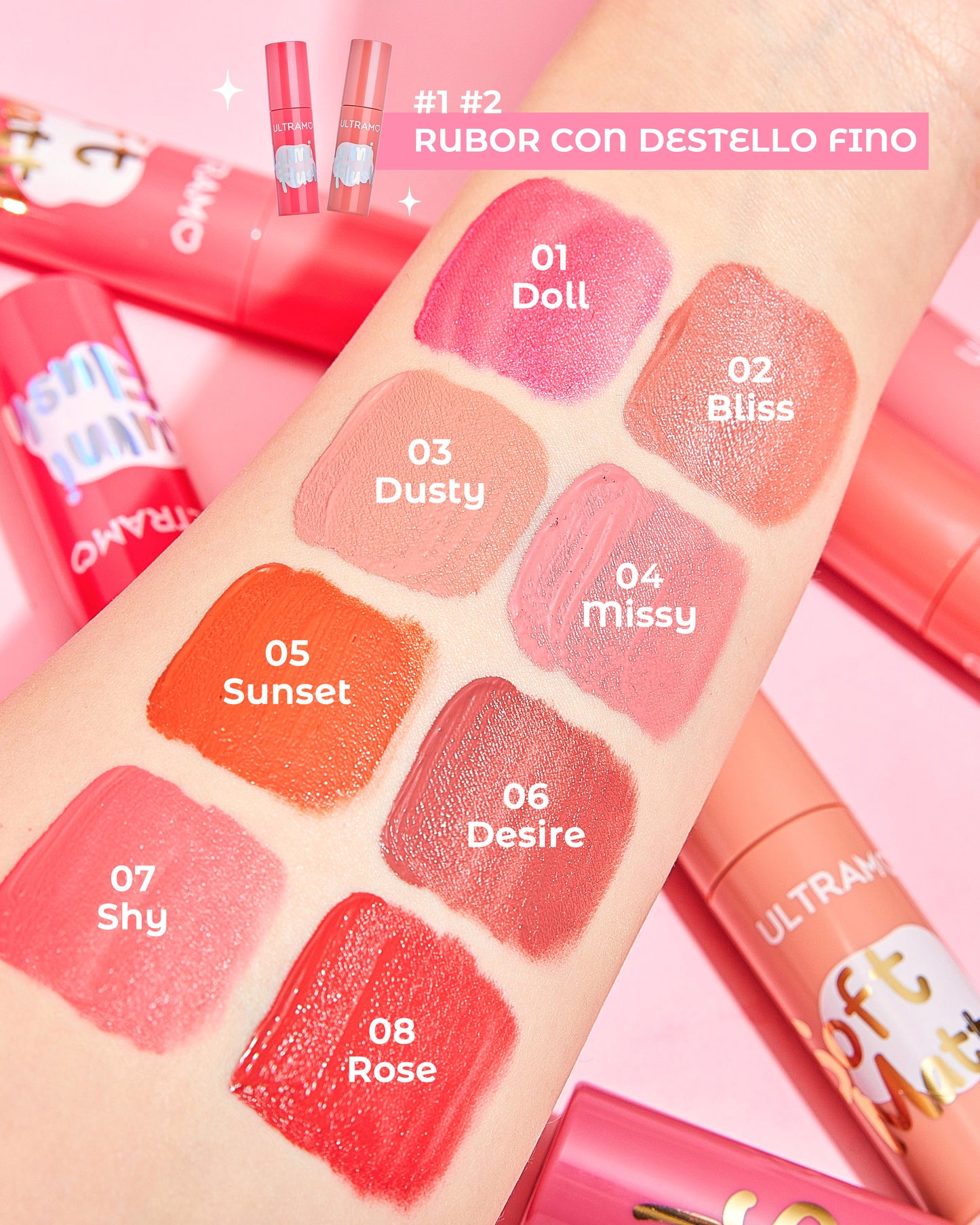 ULTRAMO Rubor Líquido Sedoso FB010