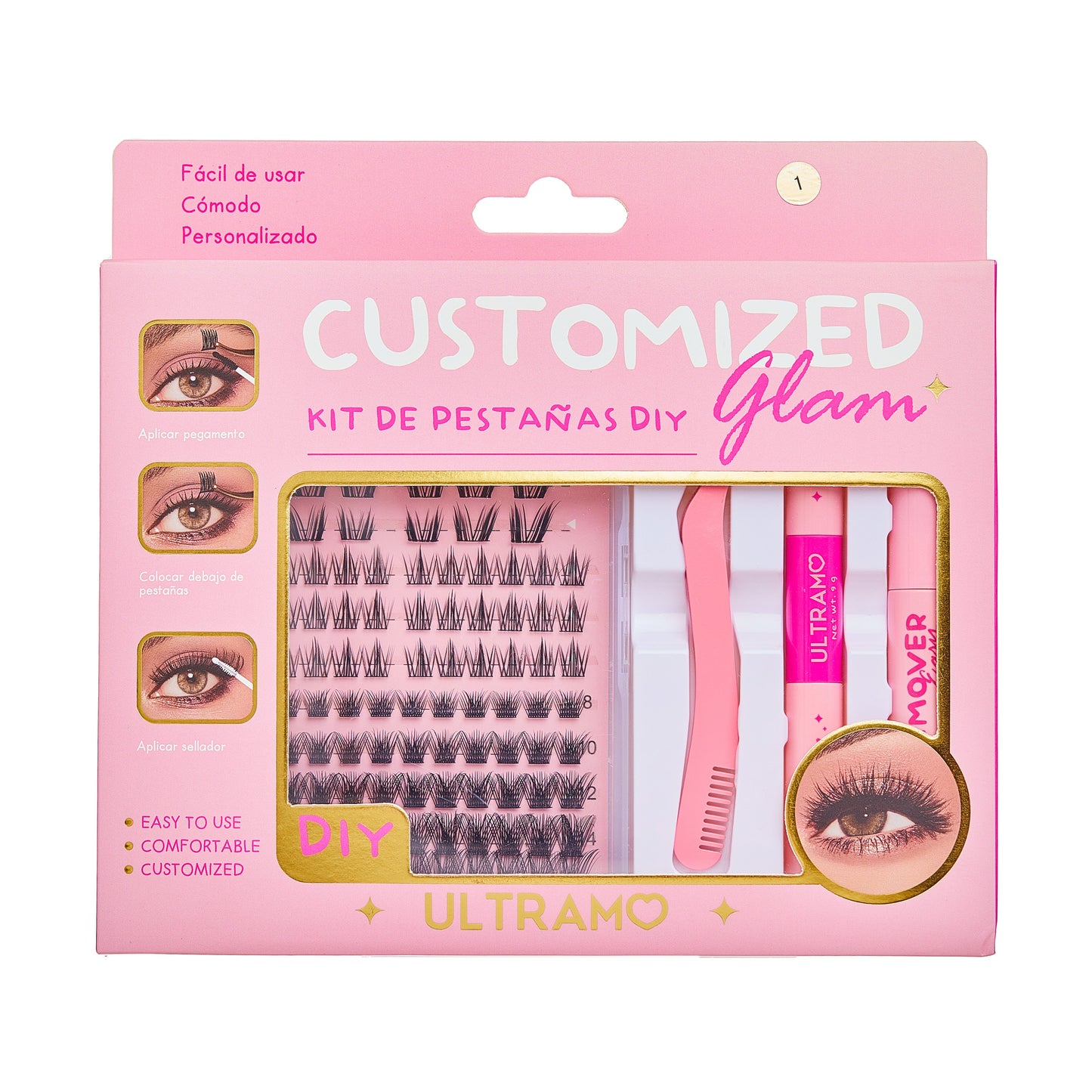 Kit de Pestañas DIY(Remover, Pegamento, Sellador) FB012
