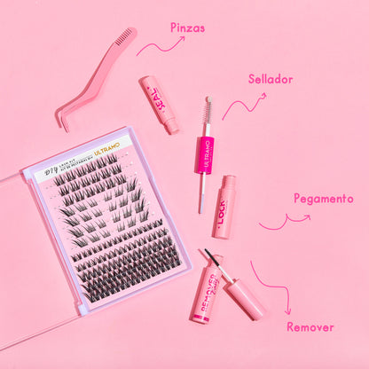 Kit de Pestañas DIY(Remover, Pegamento, Sellador) FB012