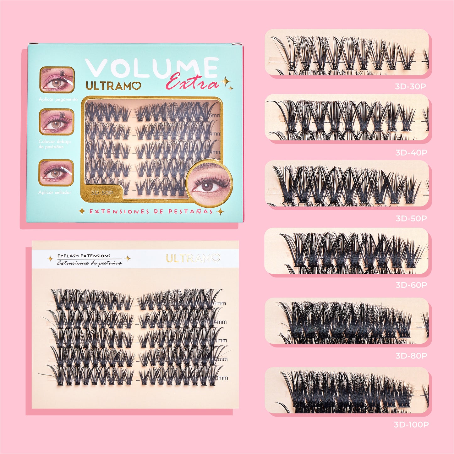 ULTRAMO Extensiones de Pestañas FC017