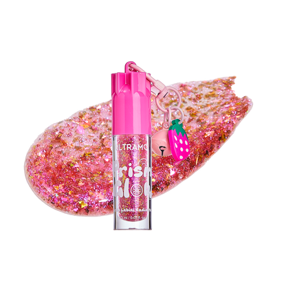 ULTRAMO FC037 tono 02 Berry Gleam, gloss con destellos rosados y multicolor