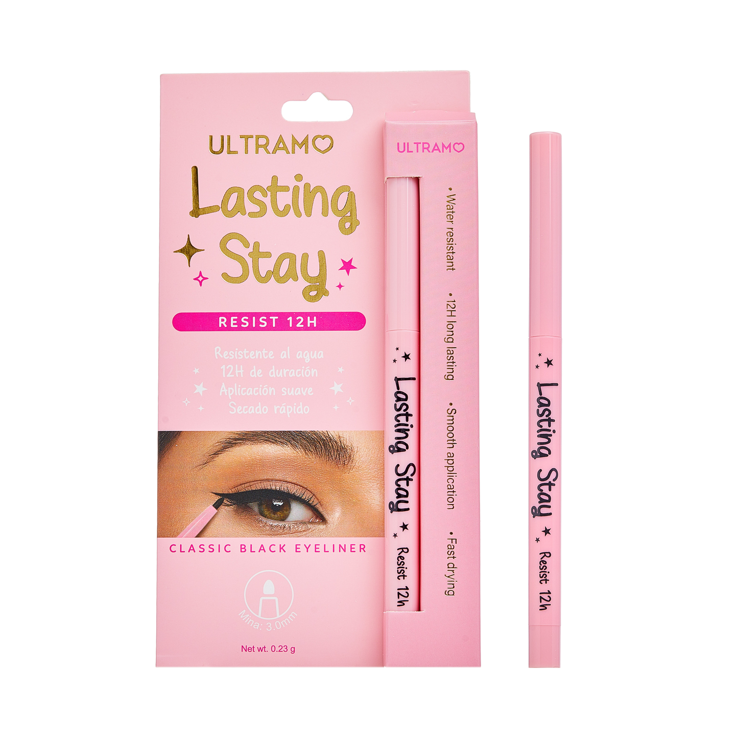 ULTRAMO Delineador de Ojos Negro Clásico FD004