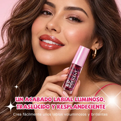 Brillo labial efecto Cat Eye con acabado magnético multidimensional