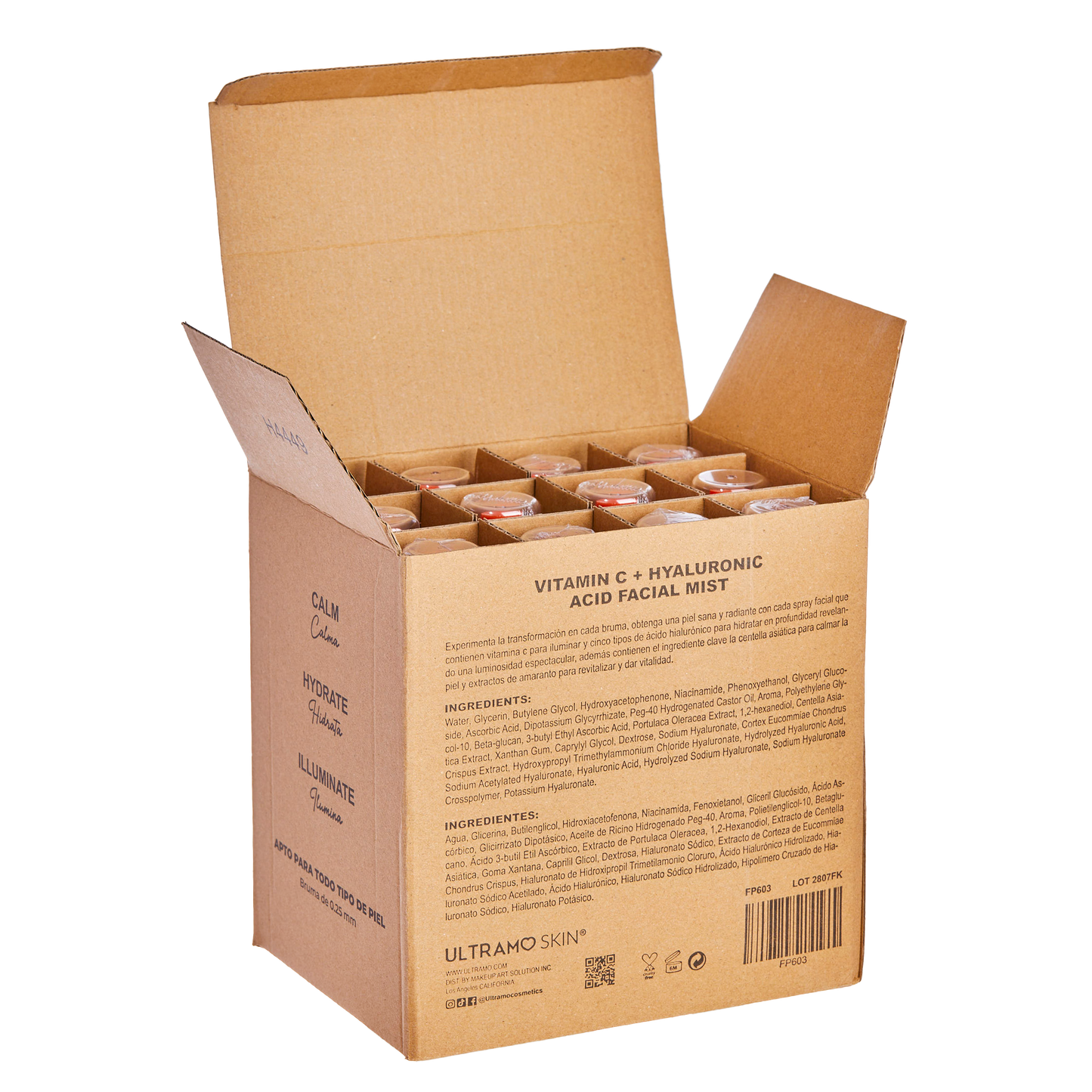 ULTRAMO Spray Facial de Vitamina C + Ácido Hialurónico 150ml FP603