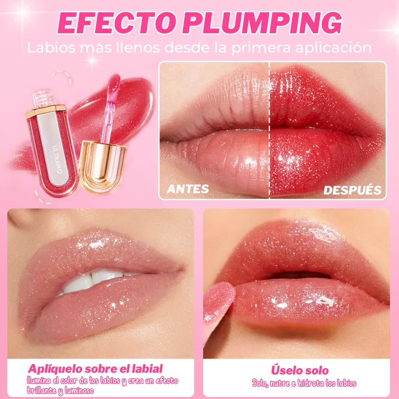 Aplicador del brillo labial ULTRAMO FL074 que se adapta a la forma de los labios