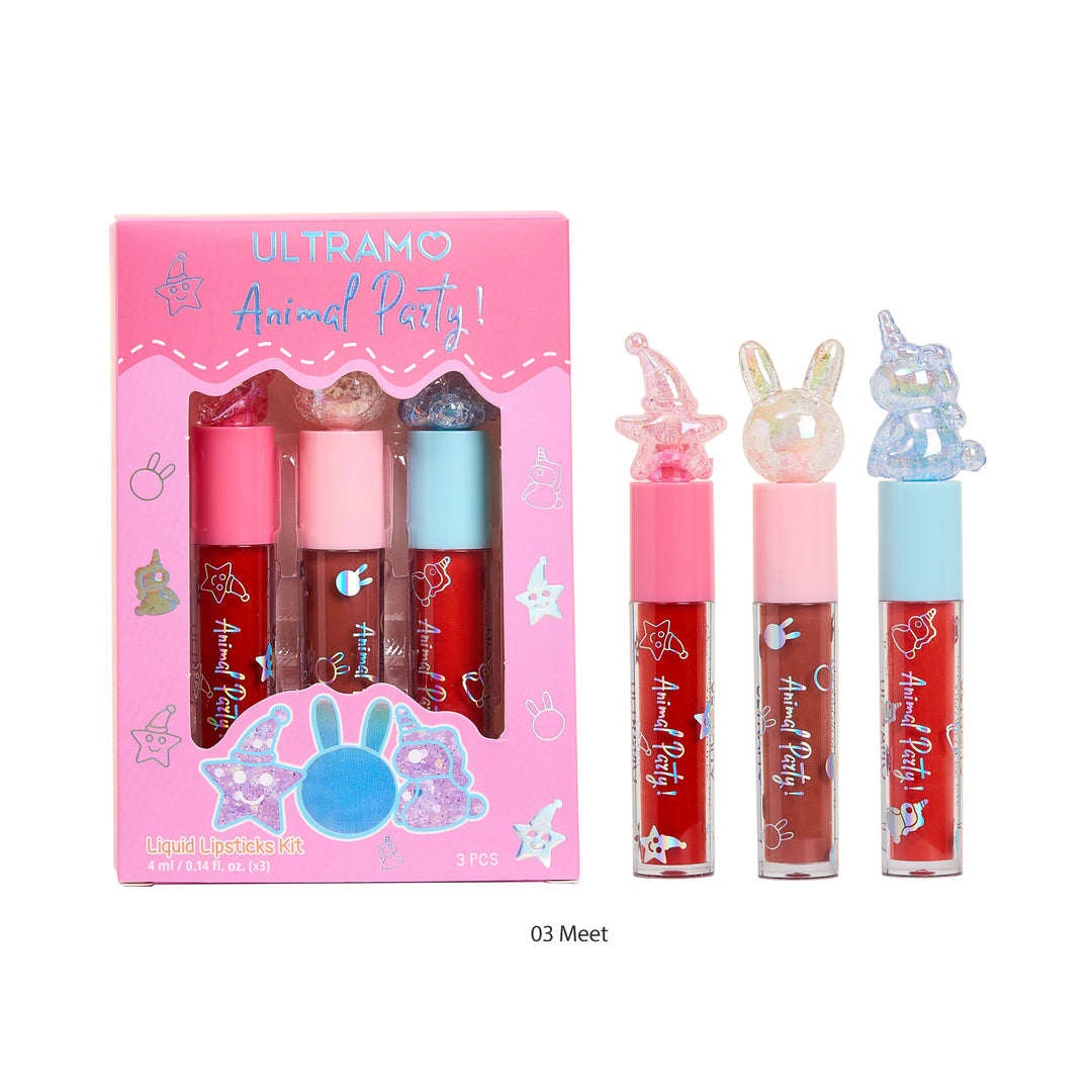 【CAJITA】ULTRAMO Kit de Labiales Líquidos 3 Piezas W2310