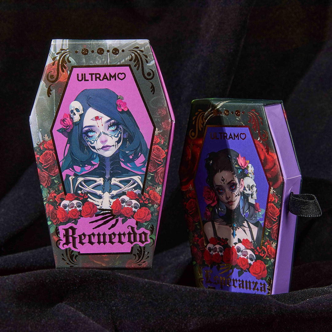 ULTRAMO 10PZ Pestañas de Visón Sintético WA026 El Día de los Muertos | Herramientas | Accesorios | Maquillaje | Regalo