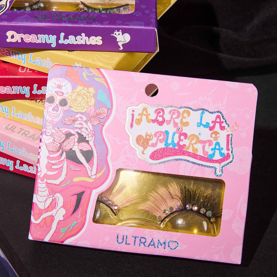 ULTRAMO 10 PZ Pestañas de Ensueño WA028 El Día de los Muertos | Herramientas | Accesorios | Maquillaje | Regalo