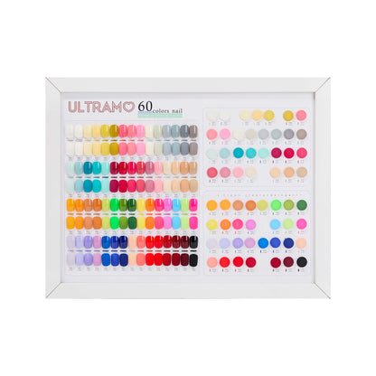 ULTRAMO 62 Tonos Set de Esmaltes en Gel Incluye 1 Base, 1 Sellador, 1 Muestrario de Colores WA032