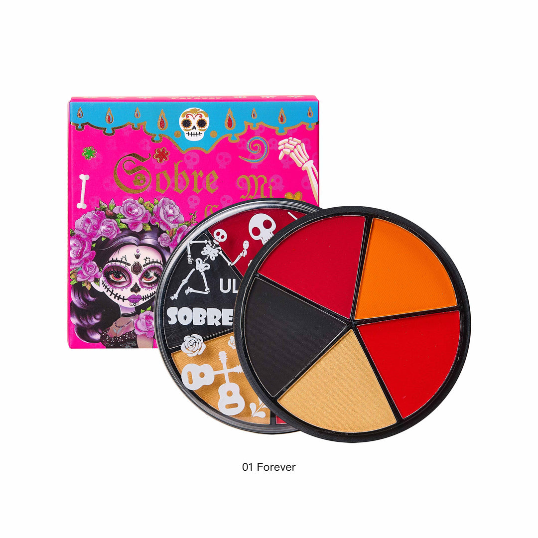 【CAJITA】ULTRAMO Pinturas Faciales Ideal WA043 El Día de los Muertos Herramientas y Accesorios de Maquillaje Regalo