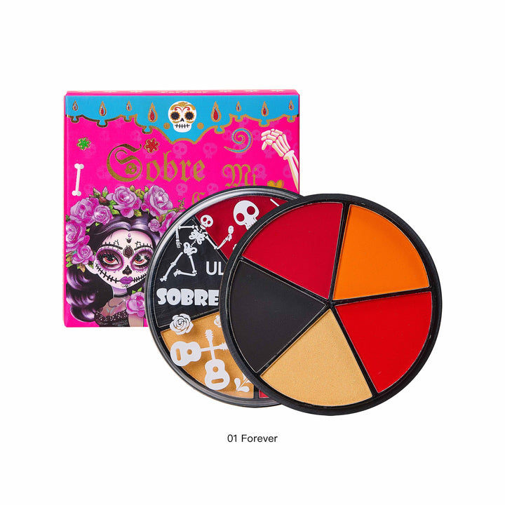 【CAJITA】ULTRAMO Pinturas Faciales Ideal WA043 El Día de los Muertos Herramientas y Accesorios de Maquillaje Regalo