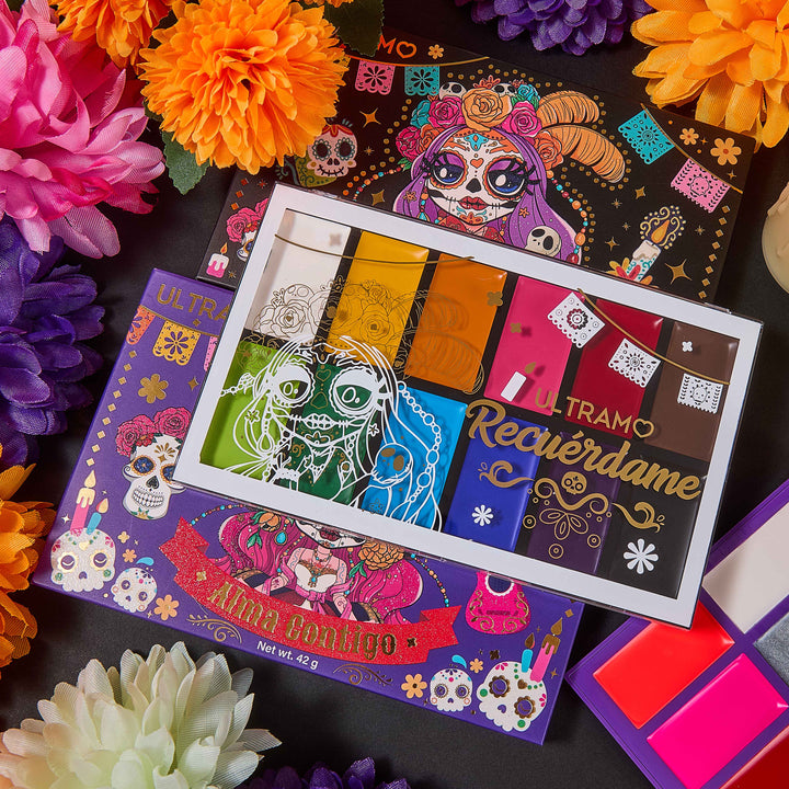 ULTRAMO Pinturas Faciales Creativa El Día de los Muertos | Herramientas | Accesorios | Maquillaje | Regalo WA040