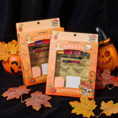 【Colores Aleatorios】ULTRAMO Kit Especial para Día de Muertos WC021 El Día de los Muertos | Herramientas | Accesorios | Maquillaje | Regalo
