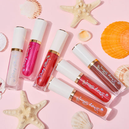 ULTRAMO 6 Colores Chapado oro Borde tuk Lip Gloss WC023
